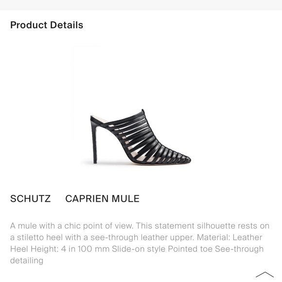 Authentic Caprien Mule In Black - Picture 6 of 6